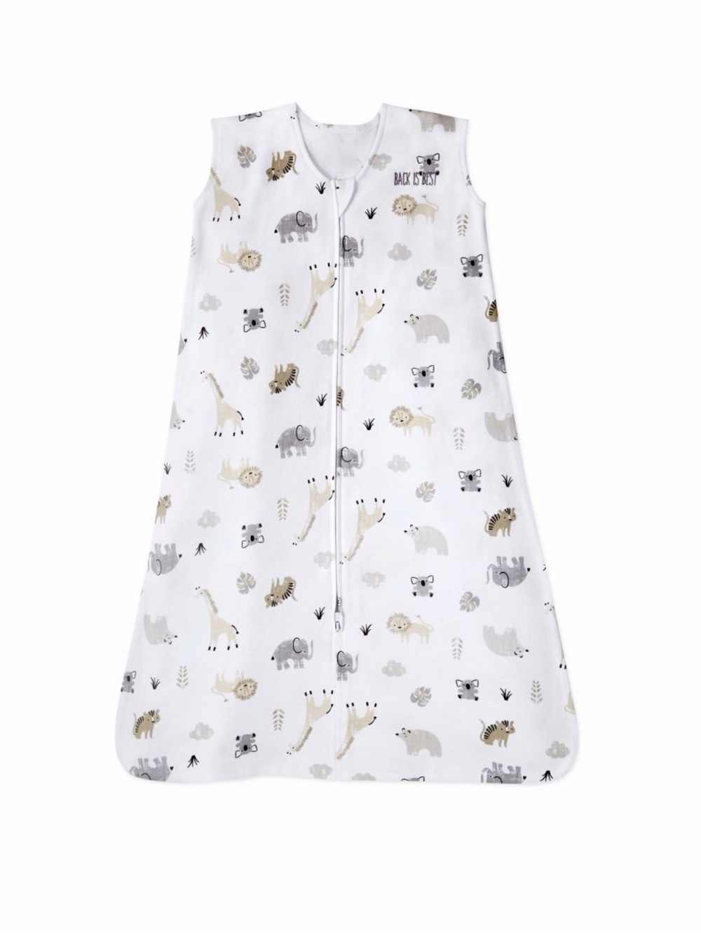 Halo 100% Cotton 0.5 TOG Sleepsack Wearable Blanket - Animal Print - Size M